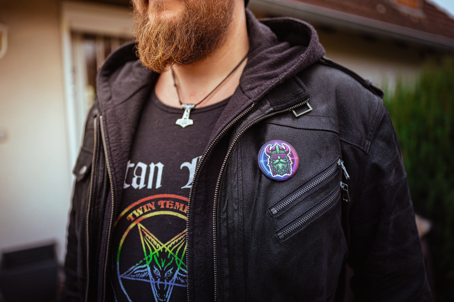 Button "Techno, Geil!"